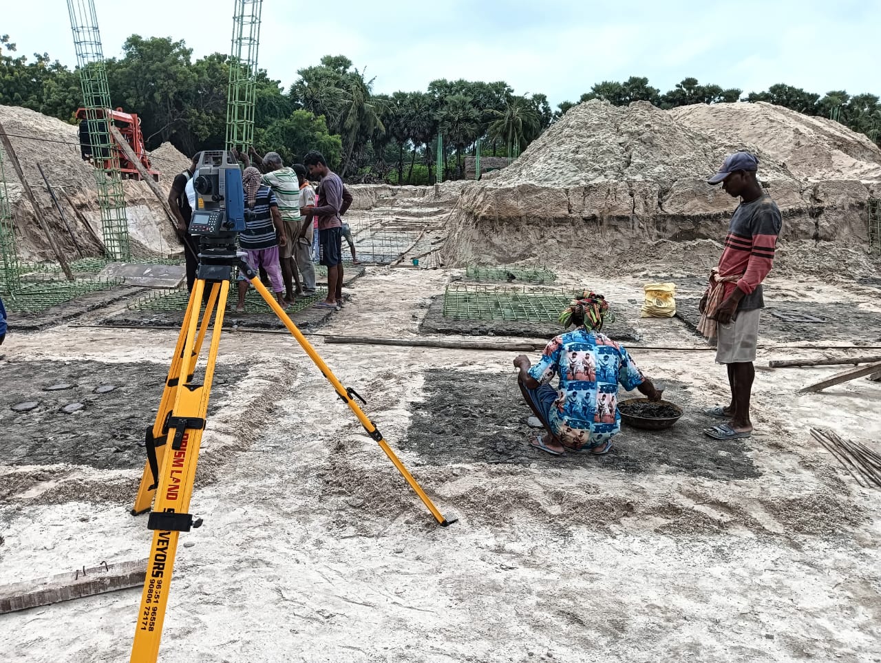 Survey team on site